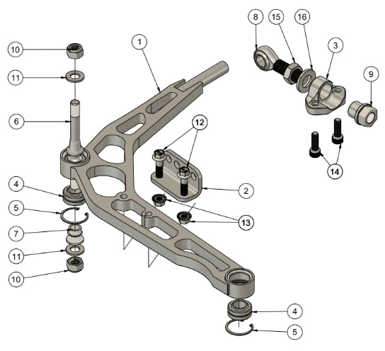 BMW E46 Mega Mantis Lower Control Arm Assembly