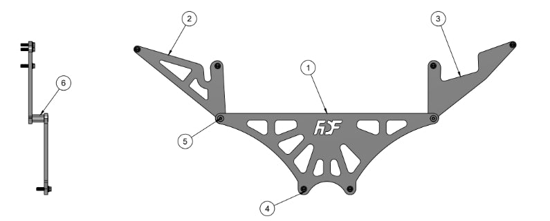 Nissan 350z Cross Member Brace Assembly