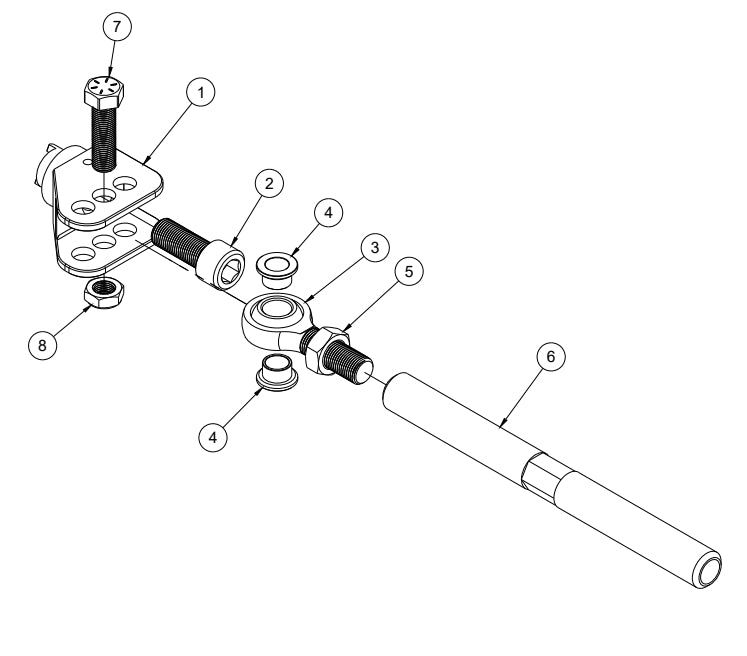 Nissan 350z Mild Mantis Tie Rod Upgrade Assembly