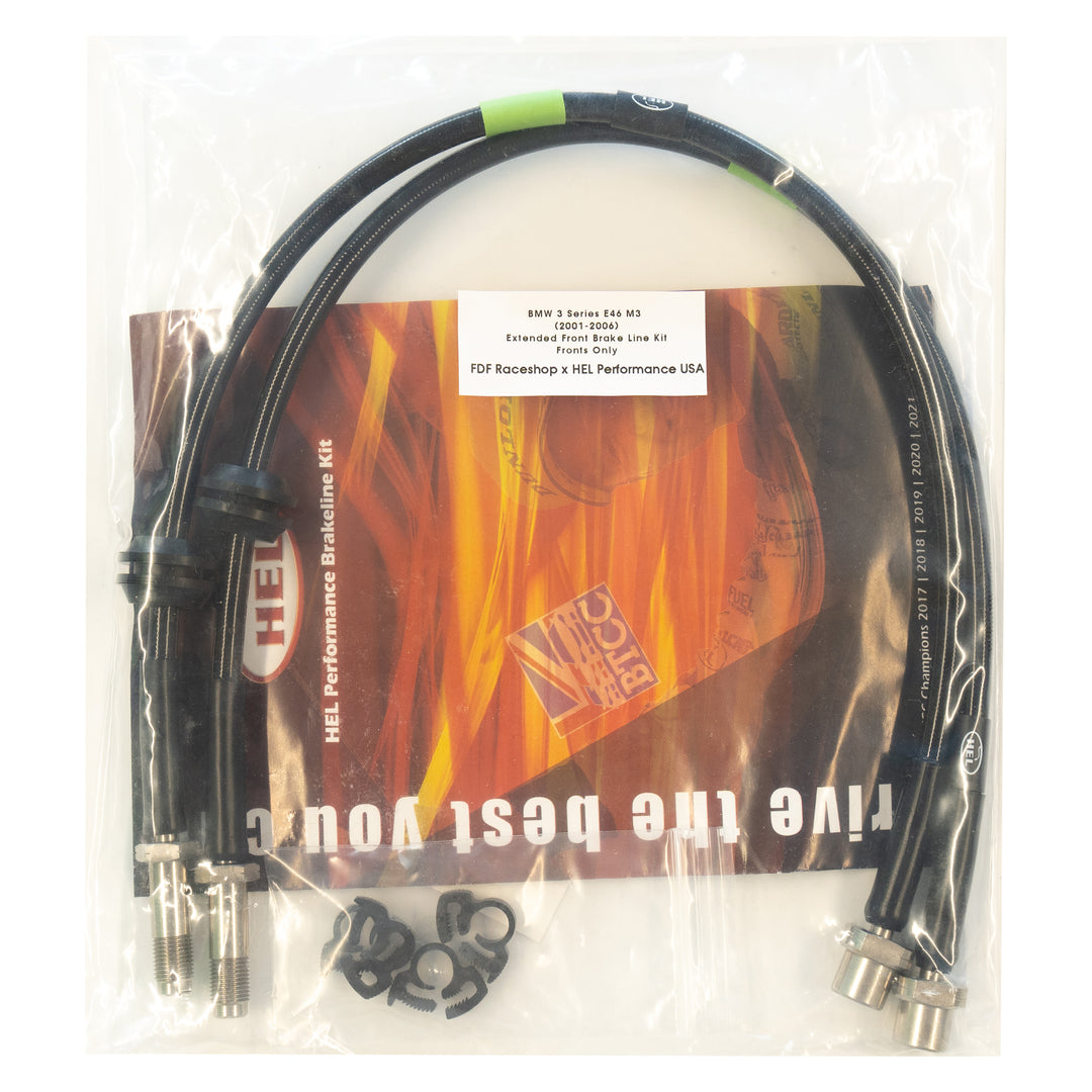 BMW 3 Series E46 M3 (2001-2006) Front Extended Brake Lines