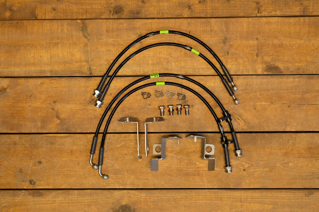 Mustang S197 Extended Front + Rear Brake Line Kit (2005-2014)