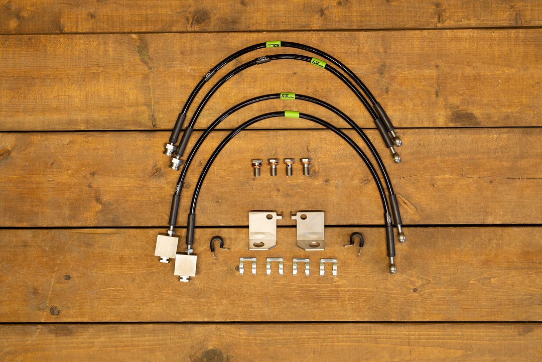 Mustang S550 Extended Front + Rear Brake Line Kit (2015+)