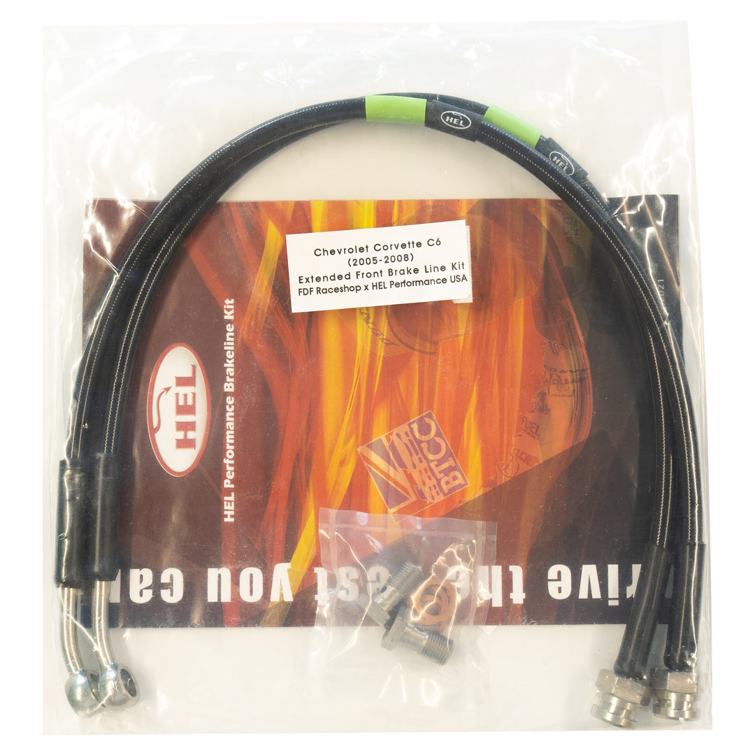 Chevrolet Corvette C6 (2005-2008) Front Extended Brake Lines