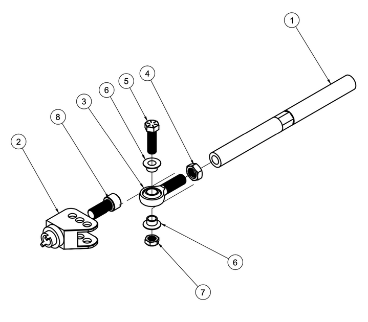 NISSAN 350Z / SCHASSIS / INFINITI G35 MEGA MANTIS TIE ROD ASSEMBLY SP