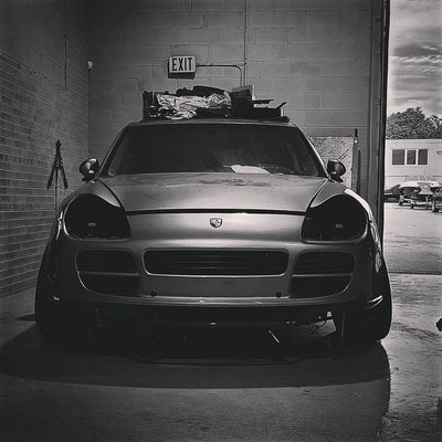 So He Wanted To Lower His Porsche Cayenne.....