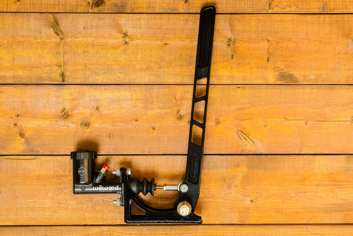 anodized black and engraved handbrake with reservoir