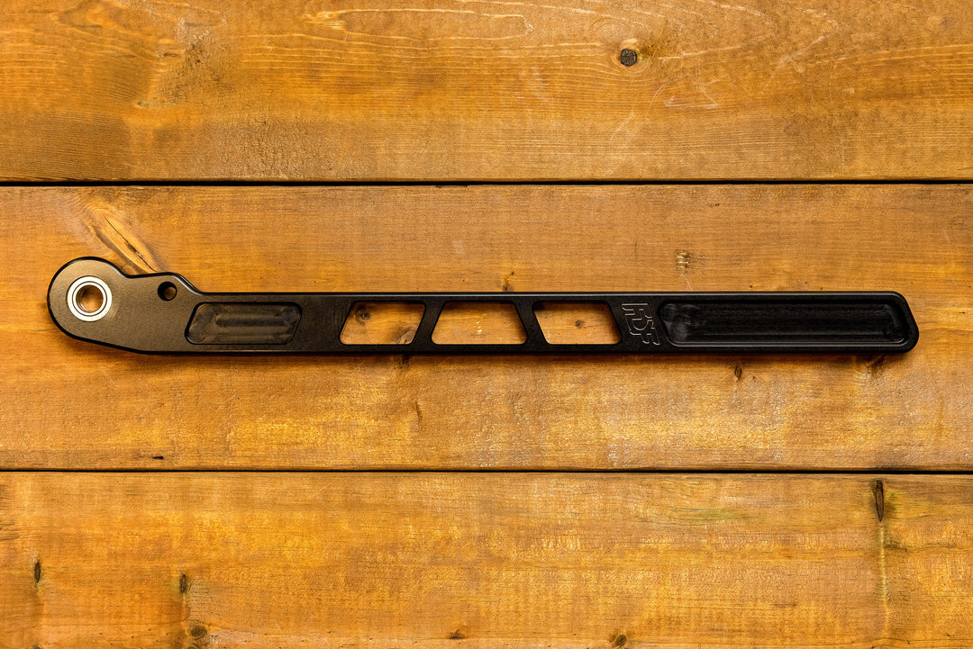 anodized black handbrake handle