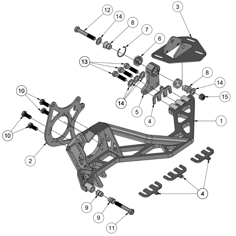 BMW E36/E46 REAR GRIP KIT KNUCKLE SPARE PARTS ASSEMBLY