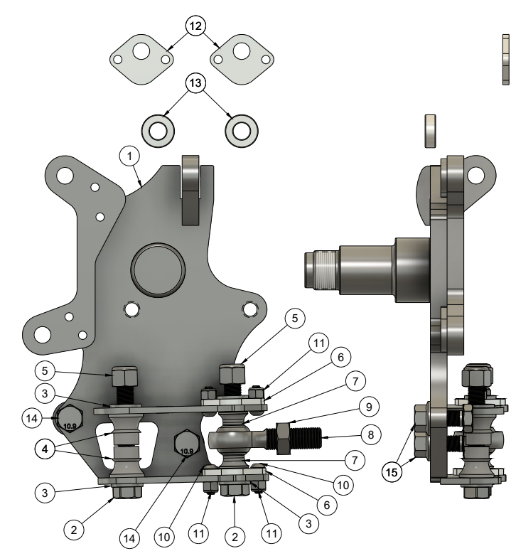 BMW E36 M3 MEGA MANTIS ANGLE KIT KNUCKLE ASSEMBLY SPARE PARTS GUIDE
