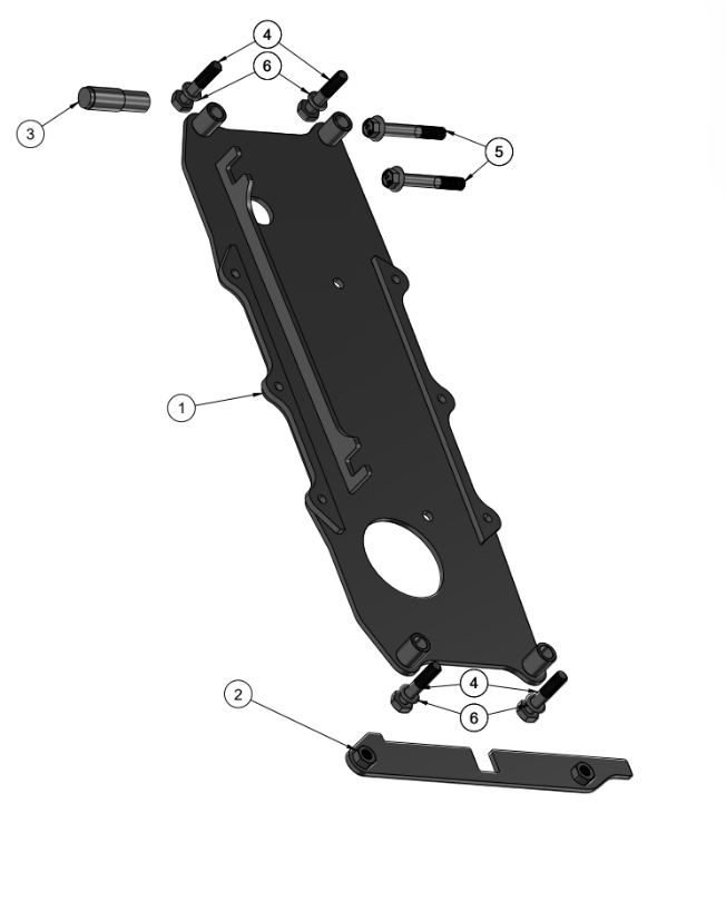 C6 CORVETTE PRO ANGLE KIT RACK RELOACTION PLATE SPARE PARTS ASSEMBLY