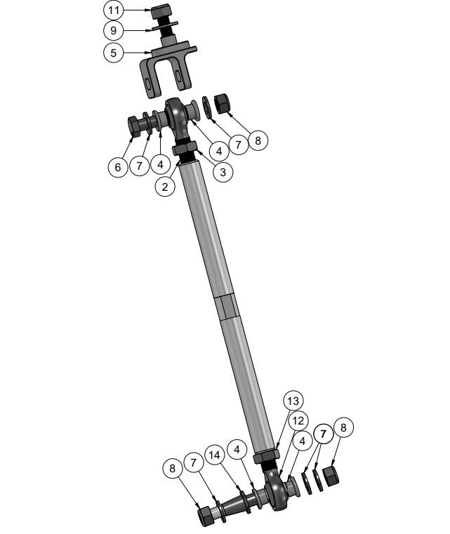 CORVETTE C5 REAR TOE ARM SPARE PARTS ASSEMBLY