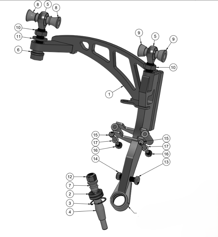 CADILLAC CTSV LOWER CONTROL ARM SPARE PARTS ASSEMBLY