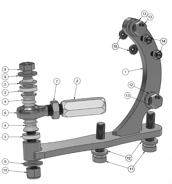 HONDA S2000 KNUCKLE BRACE SPARE PARTS ASSEMBLY