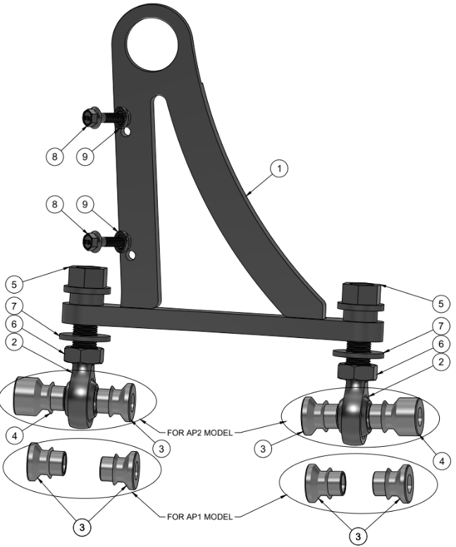 HONDA S2000 REAR UPPER CONTROL ARM SPARE PARTS ASSEMBLY