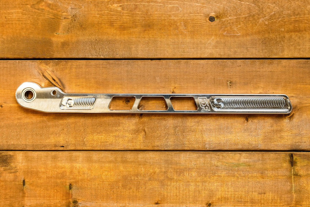 raw aluminum handbrake handle