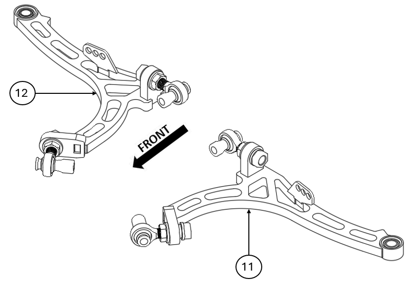S13 LOWER CONTROL ARM ASSEMBLY SPARE PARTS