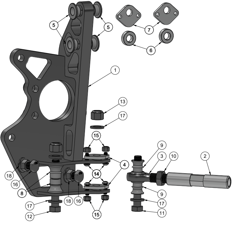 HYUNDAI GENESIS MEGA MANTIS ANGLE KIT KNUCKLE SPARE PARTS ASSEMBLY