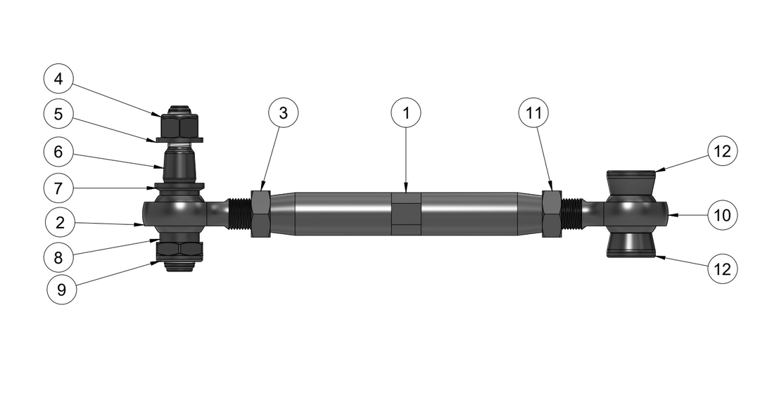 HYUNDAI GENESIS REAR TOE ARM SPARE PARTS ASSEMBLY