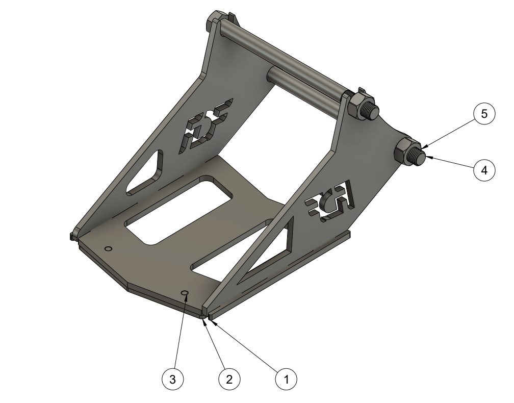 FDF TITANIUM QUICK CHANGE SKID PLATE SPARE PARTS ASSEMBLY