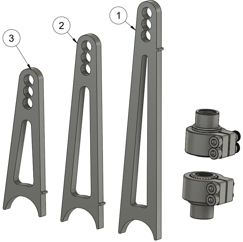 UNIVERSAL SPLINE SWAY BAR KIT SPARE PARTS ASSEMBLY