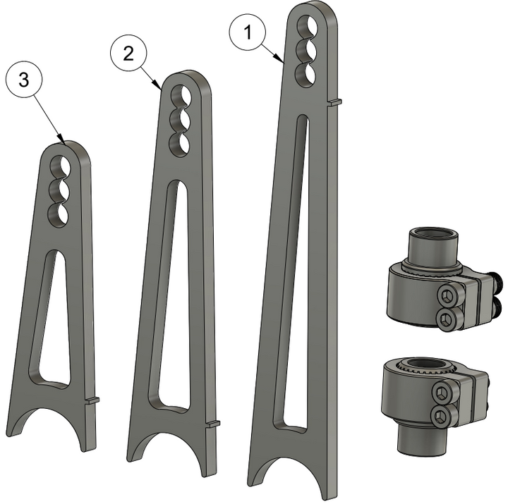 UNIVERSAL SPLINE SWAY BAR KIT SPARE PARTS ASSEMBLY