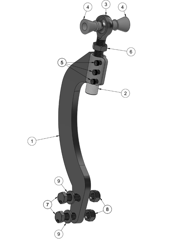 NISSAN CURVED TENSION ARMS FOR S-CHASSIS, R-CHASSIS, AND Z32 SPARE PARTS ASSEMBLY