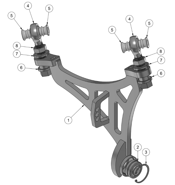 NISSAN S-CHASSIS/R-CHASSIS/Z32 REAR GRIP KIT REAR LOWER CONTROL ARM SPARE PARTS ASSEMBLY