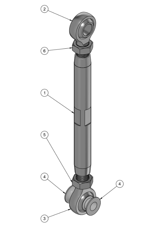 NISSAN S-CHASSIS/R-CHASSIS/Z32 REAR GRIP KIT TOE ARM SPARE PARTS ASSEMBLY