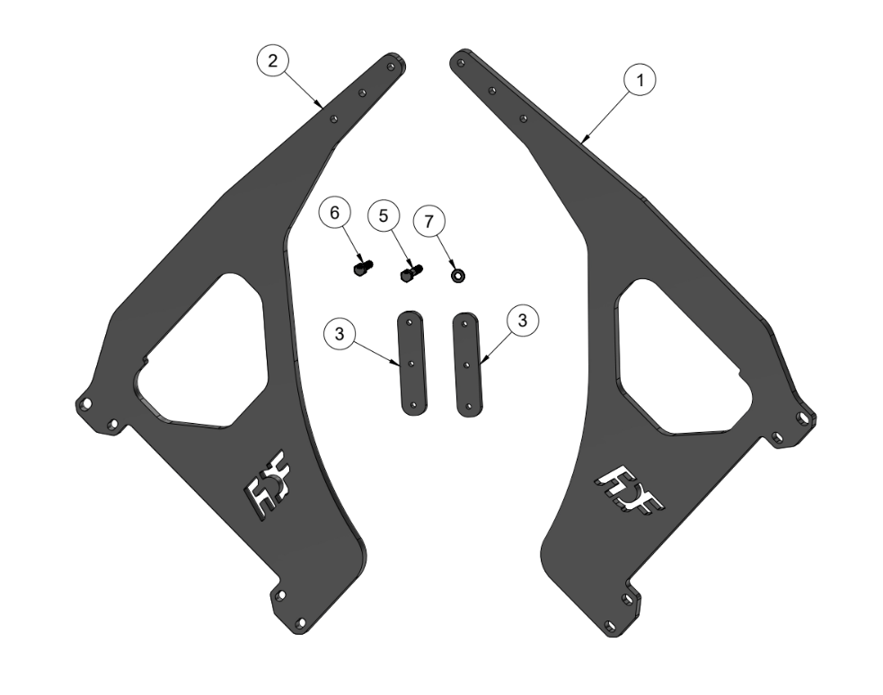 NISSAN 240SX S14 FRONT FENDER BRACE SPARE PARTS ASSEMBLY