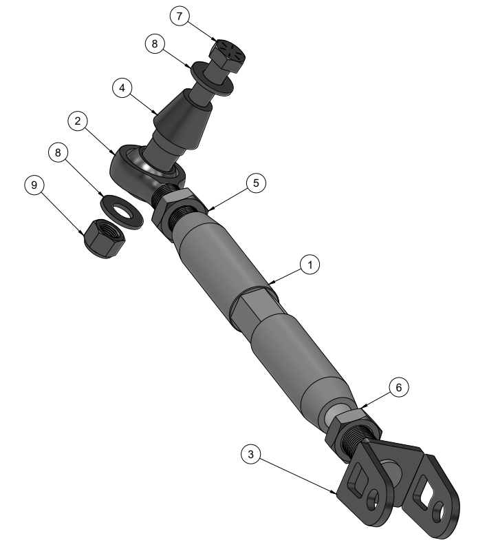 NISSAN 350Z/INFINITI G35 REAR TRACTION ARM SPARE PARTS ASSEMBLY