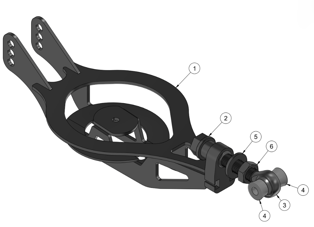 NISSAN 350Z/G35/370Z/G37 REAR MID LINK SPARE PARTS ASSEMBLY