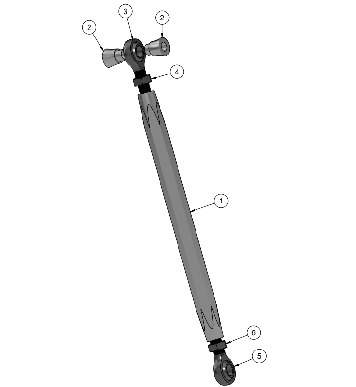 NISSAN 370Z/INFINITI G37 REAR GRIP KIT TOE ARM SPARE PARTS ASSEMBLY