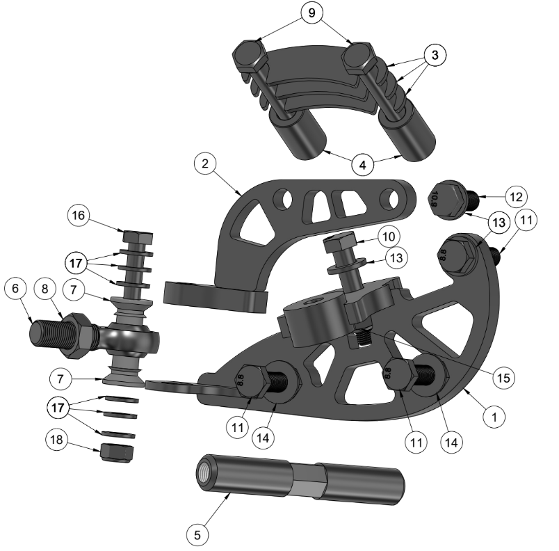 BRZ/FRS/GT86 MINI MANTIS ANGLE KIT KNUCKLE ADAPTOR SPARE PARTS GUIDE