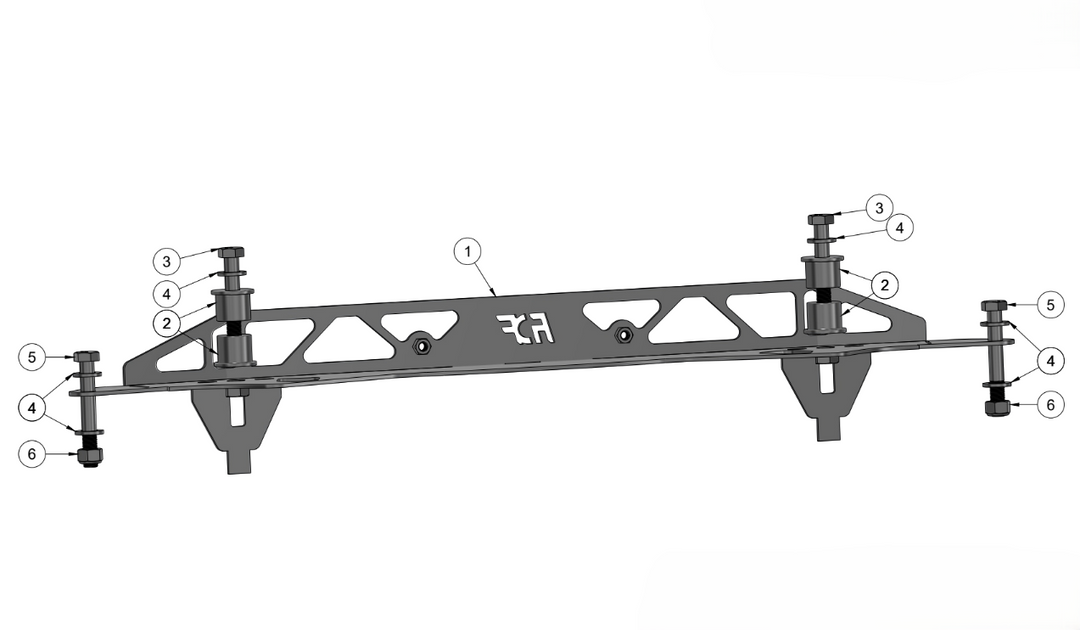 BRZ/FRZ/GT/GR86 STEERING RACK RELOCATION KIT SPARE PARTS ASSEMBLY