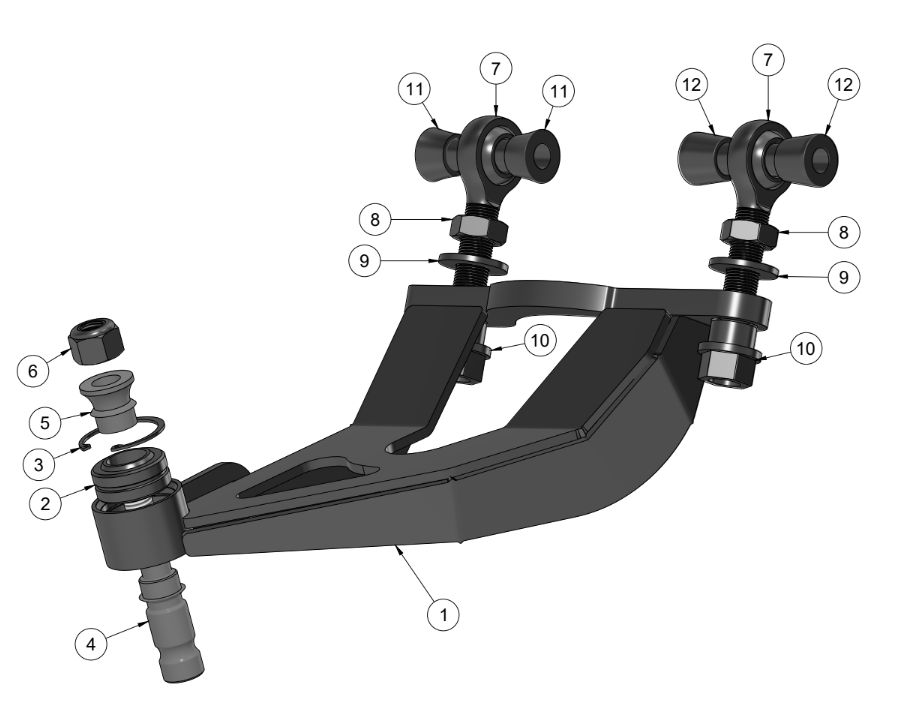 BRZ/FRS/GT/GR86 REAR UPPER CONTROL ARM SPARE PARTS ASSEMBLY