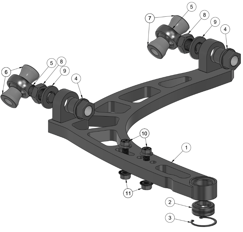 LEXUS SC300/SOARER/SUPRA MEGA MANTIS ANGLE KIT LOWER CONTROL ARM SPARE PARTS ASSEMBLY
