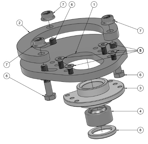 BMW E36/E46 Caster Plate Assembly