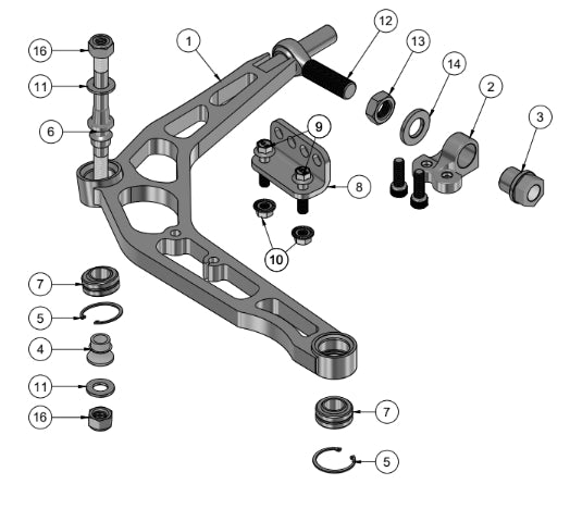BMW E36 Mega Lower Control Arm Assembly