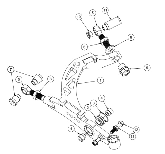 Nissan 350z Mild Mantis Lower Control Arm Spare Parts Assembly