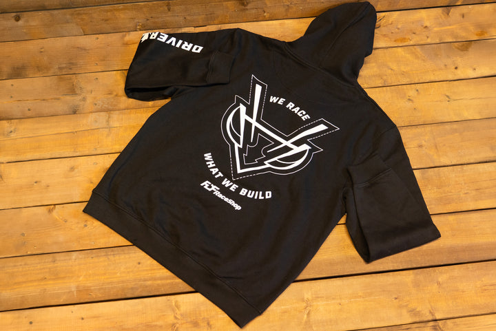 "We Race What We Build" Hoodie