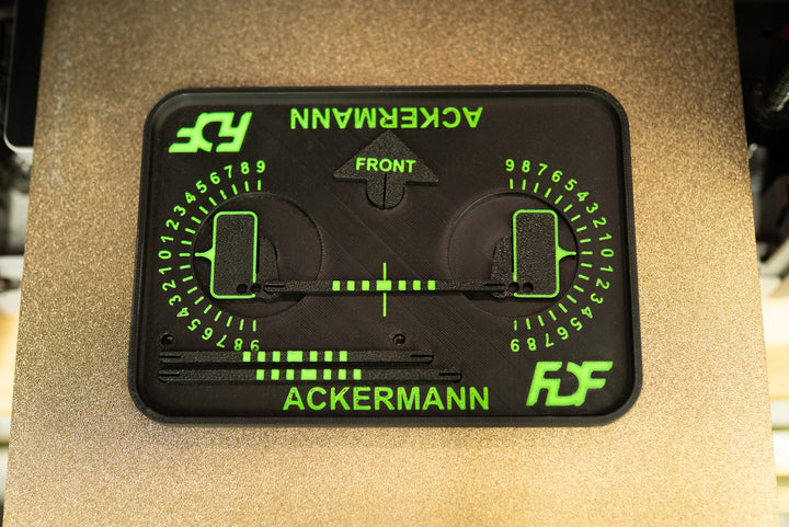 Ackermann steering geometry display tool detail view