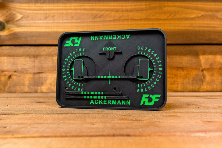 educational ackermann suspension geometry display