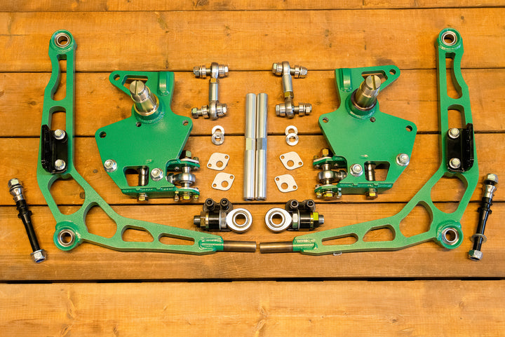 bmw e36 angle kit with knuckle, lowers and tierods