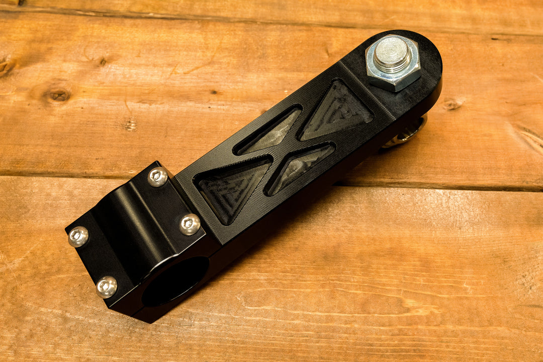 engraved and machined steering column mount