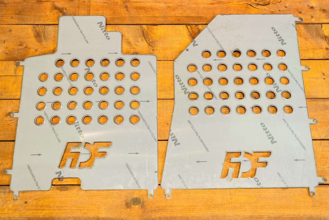 bmw e36 heel plates with protective film