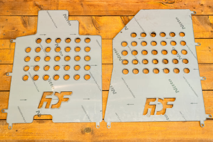 bmw e36 heel plates with protective film