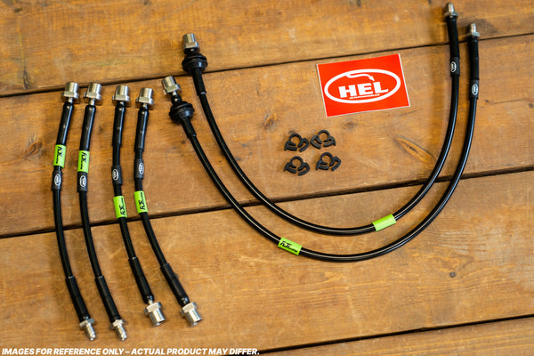 Transparent Purple HEL Braided Brake Line Hoses - VW T5 T6