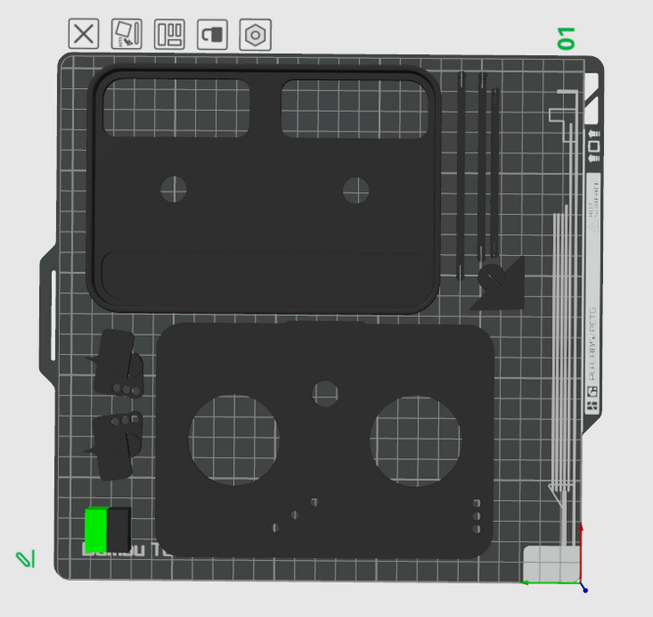 Ackermann display tool 3D print preview