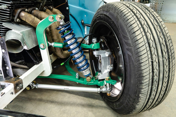 Legend Car angle kit at full steering lock