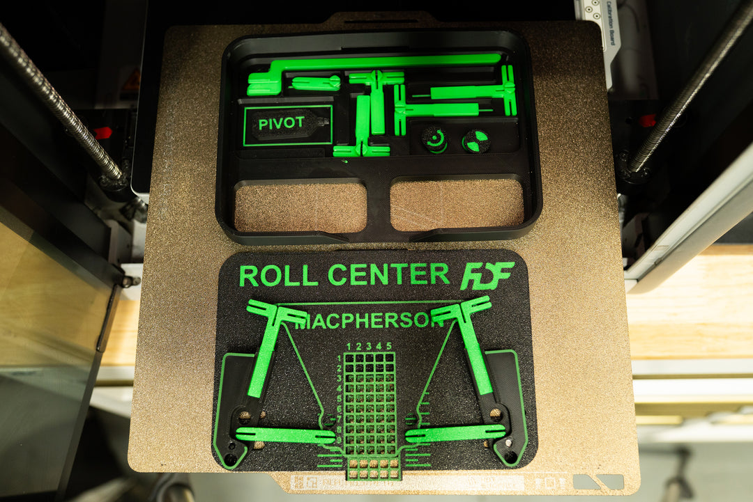 Macpherson strut roll center display tool detail view